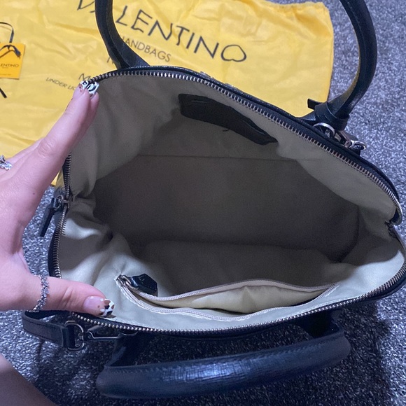 Valentino black shoulder satchel bag with crossbody strap - Picture 9 of 10